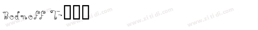 Bodnoff T字体转换
